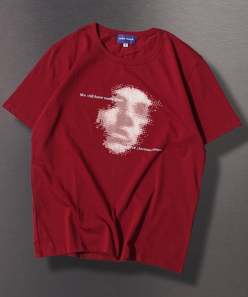 STAYGOLD】 ドットフェイス 半袖 Tシャツ / Dot Face Short