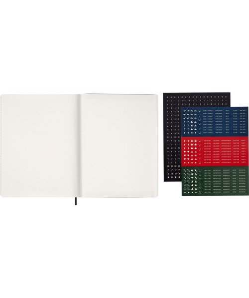 MOLESKINE（モレスキン）の「2026年 1月始まり 12ヵ月 エッセンシャル ダイアリー ウィークリーダイアリー バーチカル XXLサイズ (横22cm×縦28cm)  マートルグリーン（手帳/メモ帳・メンズ・グリーン・FREE）」の10枚目の写真