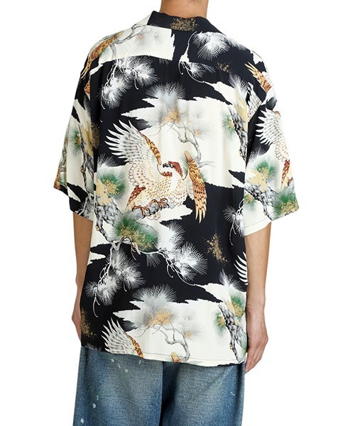 GOLD（ゴールド）の「東洋エンタープライズ GOLD / ゴールド：ALOHA SHIRT KING OF THE SKY：25B-GL39545[MUS]（シャツ/ブラウス・メンズ・ブラック・M/L）」の8枚目の写真
