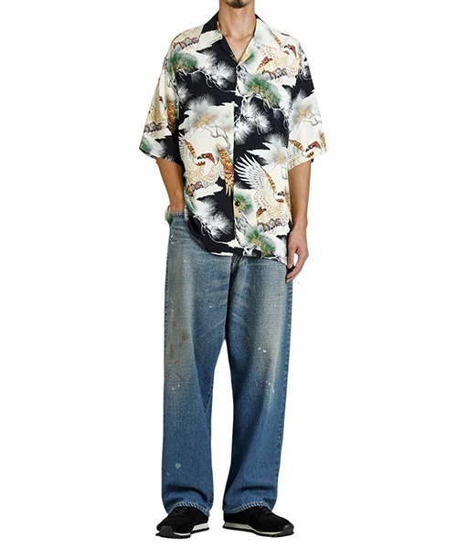 GOLD（ゴールド）の「東洋エンタープライズ GOLD / ゴールド：ALOHA SHIRT KING OF THE SKY：25B-GL39545[MUS]（シャツ/ブラウス・メンズ・ブラック・M/L）」の9枚目の写真