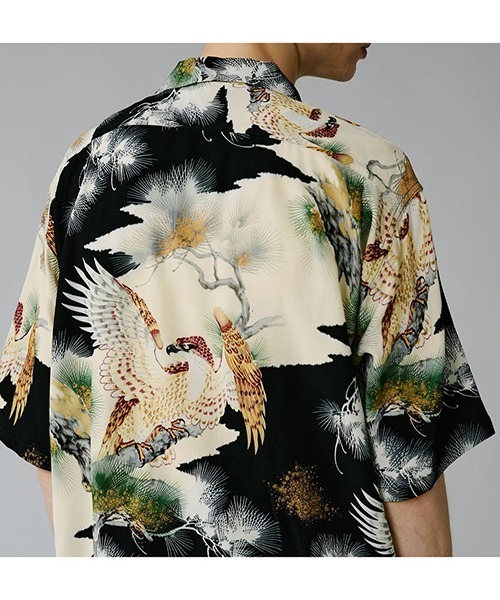 GOLD（ゴールド）の「東洋エンタープライズ GOLD / ゴールド：ALOHA SHIRT KING OF THE SKY：25B-GL39545[MUS]（シャツ/ブラウス・メンズ・ブラック・M/L）」の13枚目の写真