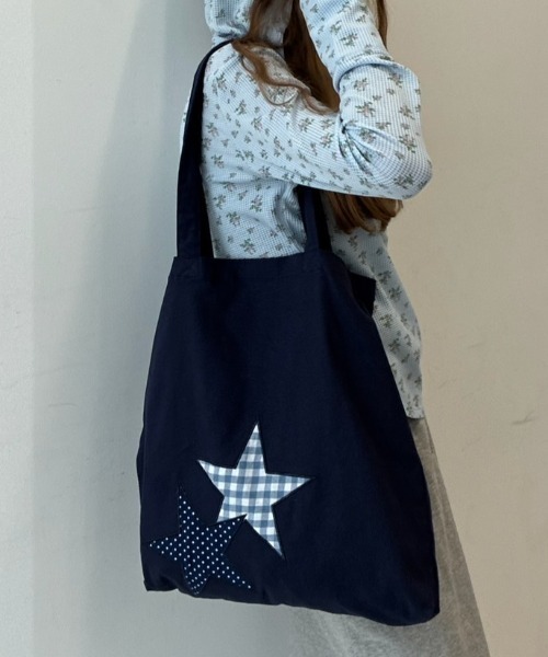 パッチワークスタートートBAG/Patchwork Star Tote Bag（トートバッグ