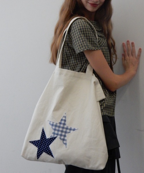 パッチワークスタートートBAG/Patchwork Star Tote Bag（トート