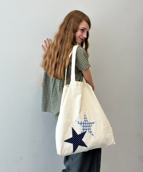 パッチワークスタートートBAG/Patchwork Star Tote Bag（トート
