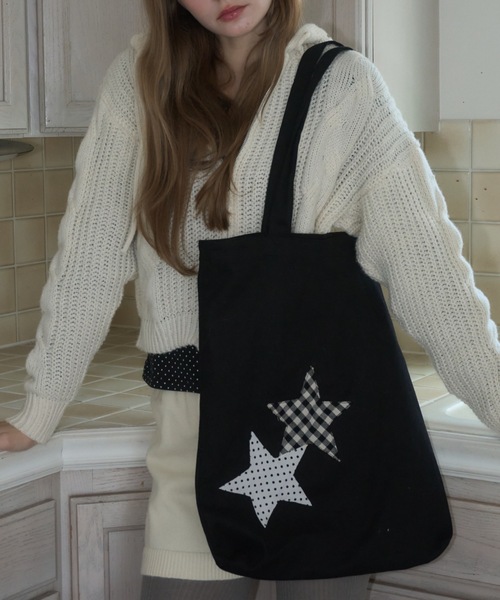 パッチワークスタートートBAG/Patchwork Star Tote Bag（トートバッグ