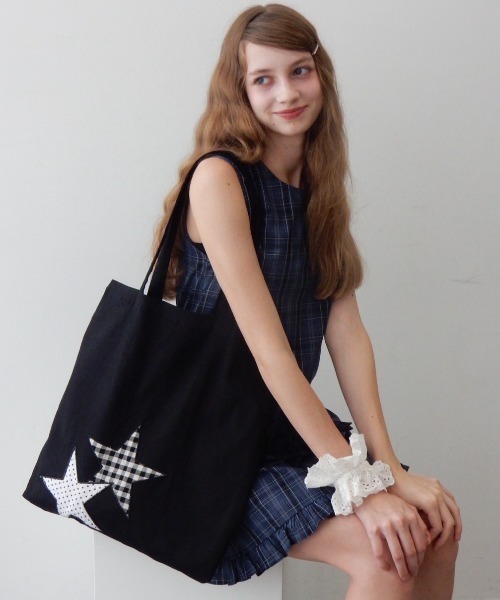 パッチワークスタートートBAG/Patchwork Star Tote Bag（トートバッグ