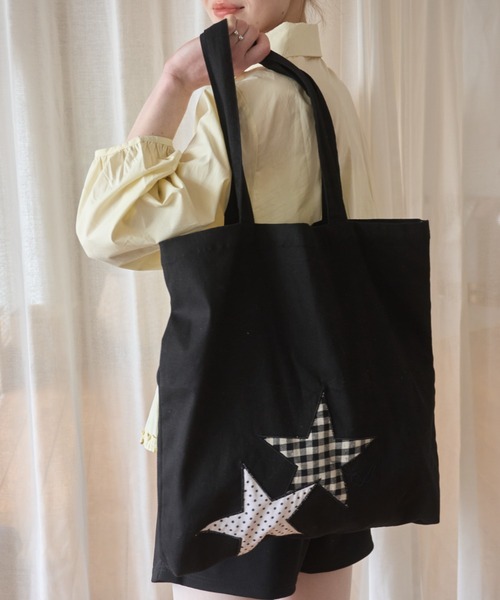 パッチワークスタートートBAG/Patchwork Star Tote Bag（トートバッグ