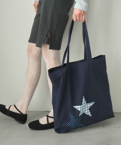 パッチワークスタートートBAG/Patchwork Star Tote Bag（トートバッグ