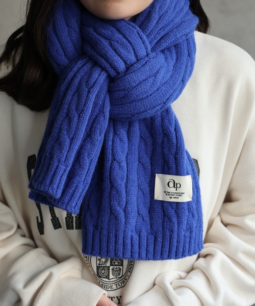 セール】ケーブルニットマフラー / ニットストール（マフラー）｜ap