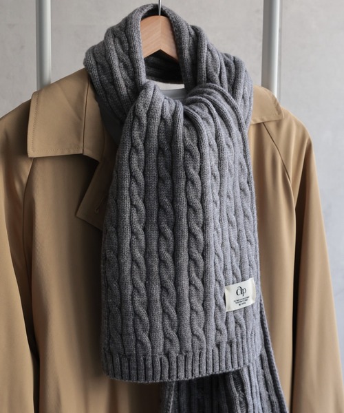 RRL ケーブルニット　マフラー POLO RALPH LAUREN（ポロ ラルフ ローレン） 】POLOベア ケーブル