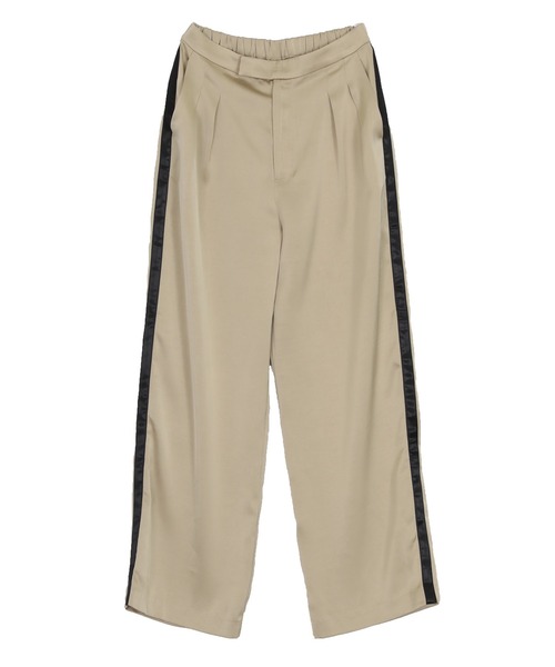 UR'S（ユアーズ）の「サテンラインワイドパンツ（その他パンツ・レディース・ブラック/ベージュ・S/M/L）」の9枚目の写真