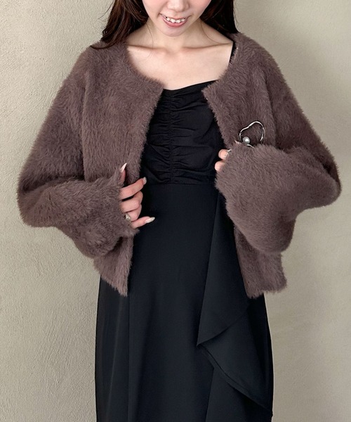 archives（アルシーヴ）の「’チェックアソートラッフルキャミワンピース’（ワンピース・レディース・ブラック/ブラウン/ネイビー・MEDIUM）」の12枚目の写真