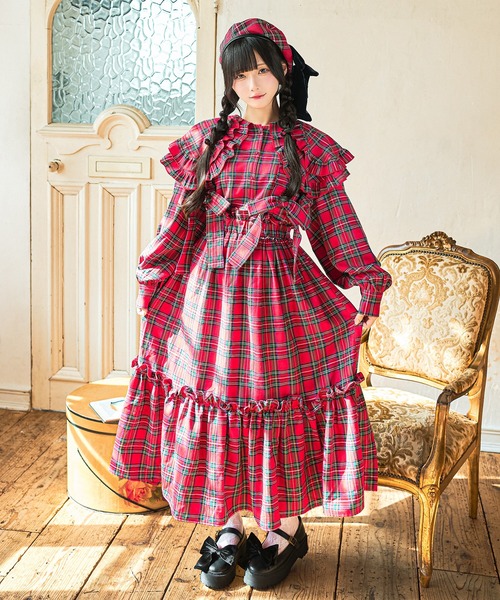 プロフ見てください 赤のチェック柄ドレスとリボンセット プロフ見てください 赤のチェック柄ドレスとリボンセット プロフ見て