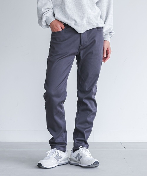 MDR（エムディアール）の「【機能素材】『裏ベロア起毛ストレッチチノパン/暖パン・暖かい・スリム・伸びる』（チノパンツ・メンズ・ボルドー/ダークネイビー/ベージュ/チャコール/ブラック/カーキ・M/L/XL）」の3枚目の写真