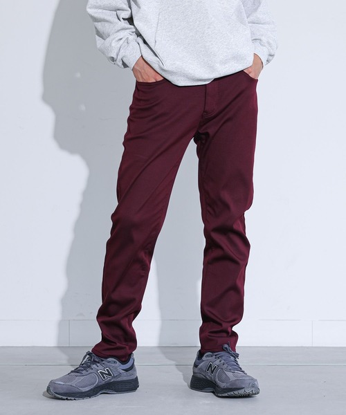 MDR（エムディアール）の「【機能素材】『裏ベロア起毛ストレッチチノパン/暖パン・暖かい・スリム・伸びる』（チノパンツ・メンズ・ボルドー/ダークネイビー/ベージュ/チャコール/ブラック/カーキ・M/L/XL）」の6枚目の写真