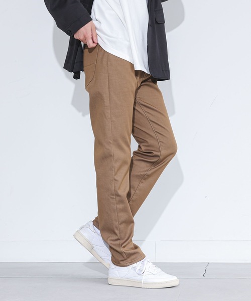 MDR（エムディアール）の「【機能素材】『裏ベロア起毛ストレッチチノパン/暖パン・暖かい・スリム・伸びる』（チノパンツ・メンズ・ボルドー/ダークネイビー/ベージュ/チャコール/ブラック/カーキ・M/L/XL）」の21枚目の写真