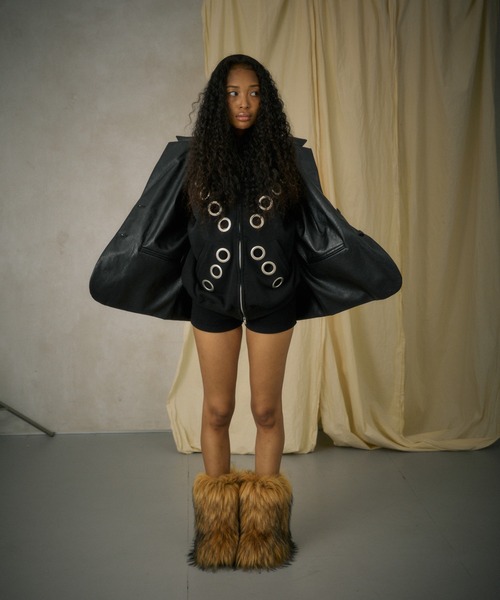 FTW（エフティダブリュー）の「EYELET ZIP HOODIE（パーカー・レディース・ブラック/グリーン/グレー・SMALL/MEDIUM/LARGE）」の21枚目の写真