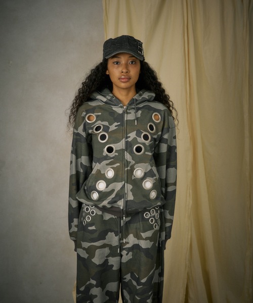 EYELET ZIP HOODIE（パーカー）｜FTW（エフティダブリュー）の