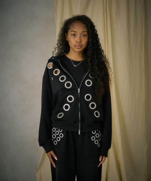 FTW（エフティダブリュー）の「EYELET ZIP HOODIE（パーカー）」 - WEAR