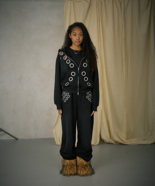 トップス EYELET ZIP HOODIE FTW トップス EYELET ZIP HOODIE FTW Grey Eyelet Hoodie – Racer Worldwide