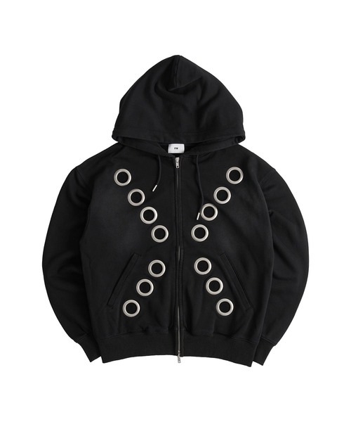 トップス EYELET ZIP HOODIE FTW トップス EYELET ZIP HOODIE FTW Grey Eyelet Hoodie – Racer Worldwide