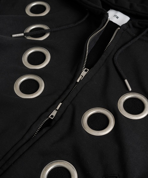 FTW（エフティダブリュー）の「EYELET ZIP HOODIE（パーカー・レディース・ブラック/グリーン/グレー・SMALL/MEDIUM/LARGE）」の17枚目の写真