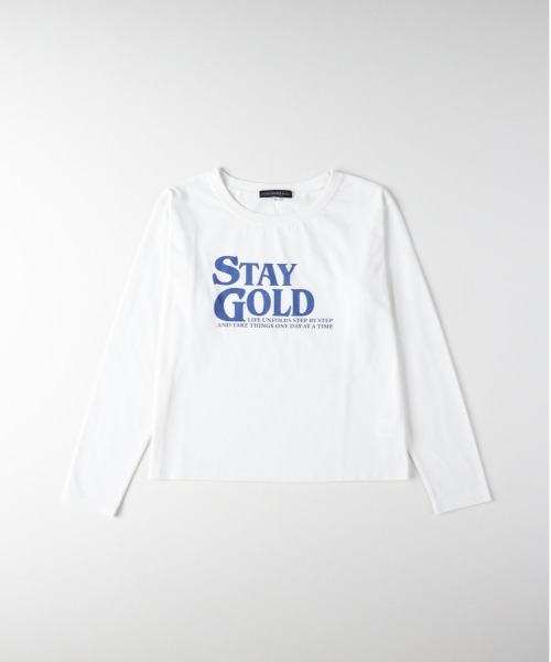 Right-on（ライトオン）の「HONEYSUCKLE ROSE(ハニーサックルローズ)【レディース】ロゴプリントロングスリーブTシャツ（Tシャツ/カットソー・レディース・オフホワイト/ダークグレー/その他1・S/M/L）」の12枚目の写真