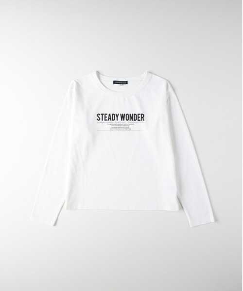 Right-on（ライトオン）の「HONEYSUCKLE ROSE(ハニーサックルローズ)【レディース】ロゴプリントロングスリーブTシャツ（Tシャツ/カットソー・レディース・オフホワイト/ダークグレー/その他1・S/M/L）」の10枚目の写真