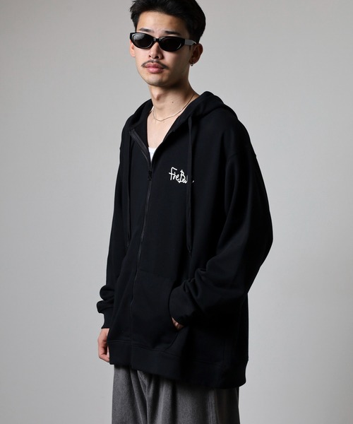 FUNALIVE(ファンアライブ)の「キングサイズ フレンチブル 裏毛フルジップパーカー unisex(パーカー・メンズ・ブラック/カーキ・4L/5L/6L/3L)」の20枚目の写真