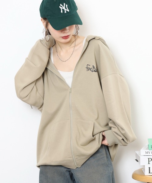 FUNALIVE(ファンアライブ)の「キングサイズ フレンチブル 裏毛フルジップパーカー unisex(パーカー・メンズ・ブラック/カーキ・4L/5L/6L/3L)」の11枚目の写真