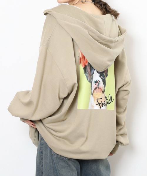 FUNALIVE(ファンアライブ)の「キングサイズ フレンチブル 裏毛フルジップパーカー unisex(パーカー・メンズ・ブラック/カーキ・4L/5L/6L/3L)」の14枚目の写真