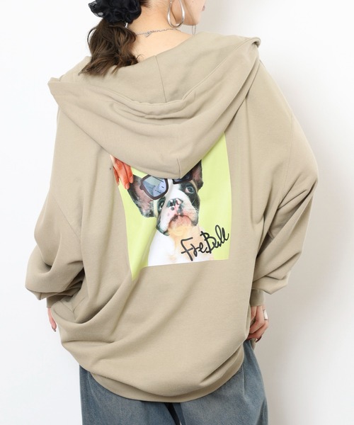 FUNALIVE(ファンアライブ)の「キングサイズ フレンチブル 裏毛フルジップパーカー unisex(パーカー・メンズ・ブラック/カーキ・4L/5L/6L/3L)」の15枚目の写真