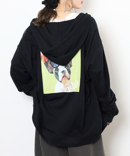 FUNALIVE(ファンアライブ)の「キングサイズ フレンチブル 裏毛フルジップパーカー unisex(パーカー・メンズ・ブラック/カーキ・4L/5L/6L/3L)」の7枚目の写真