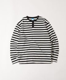 WHO'S WHO gallery(フーズフーギャラリー)のBLESSYOUヘンリーボーダーロンTEE(Tシャツ/カットソー)