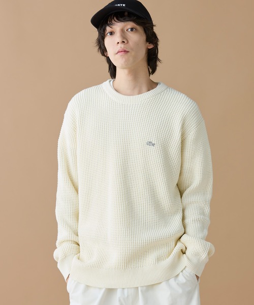 ワッフルニットセーター（ニット/セーター）｜LACOSTE（ラコステ）の