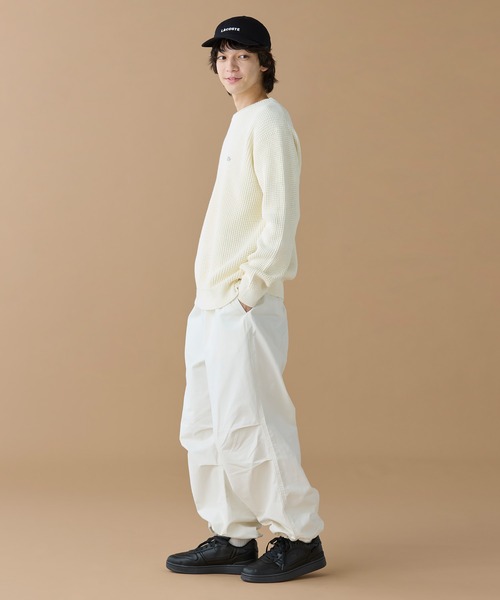 LACOSTE（ラコステ）の「ワッフルニットセーター（ニット/セーター・メンズ・グレー/ネイビー/キャメル/オフホワイト・2/5/4/3）」の14枚目の写真