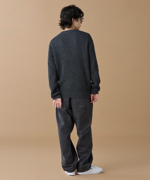 LACOSTE（ラコステ）の「ワッフルニットセーター（ニット/セーター・メンズ・グレー/ネイビー/キャメル/オフホワイト・2/5/4/3）」の18枚目の写真