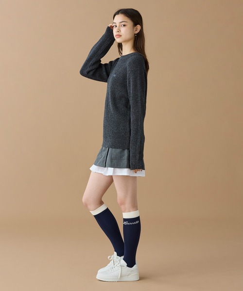 LACOSTE（ラコステ）の「ワッフルニットセーター（ニット/セーター・メンズ・グレー/ネイビー/キャメル/オフホワイト・2/5/4/3）」の21枚目の写真