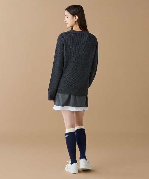 LACOSTE（ラコステ）の「ワッフルニットセーター（ニット/セーター・メンズ・グレー/ネイビー/キャメル/オフホワイト・2/5/4/3）」の22枚目の写真