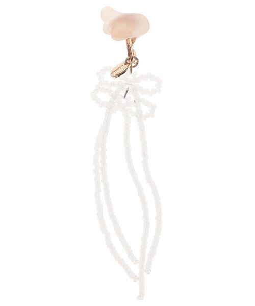 merry jenny（メリージェニー）の「ベビーニケリボンイヤリング（イヤリング・レディース・ピンク・FREE）」の5枚目の写真