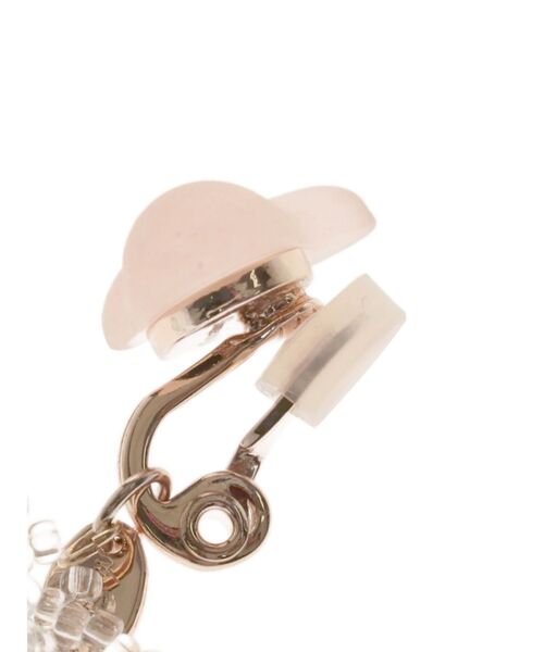 merry jenny（メリージェニー）の「ベビーニケリボンイヤリング（イヤリング・レディース・ピンク・FREE）」の4枚目の写真