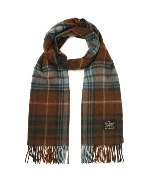 Glen Prince（グレンプリンス）の「◆【Glen Prin】チェックマフラー（ストール/ショール・レディース・イエロー系その他4/クリアブラウン・ﾌﾘ-）」の3枚目の写真