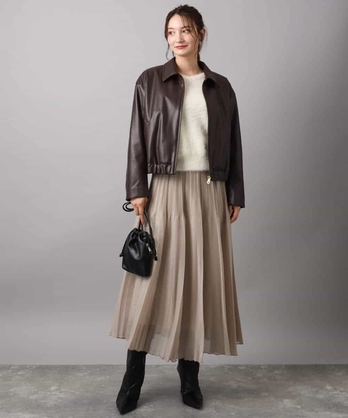 MK MICHEL KLEIN(エムケーミッシェルクラン)の「フェザーニットプルオーバー/前後2way/洗える(ニット/セーター・レディース・アイボリー/ブルー/レッド/ベージュ・38)」の8枚目の写真