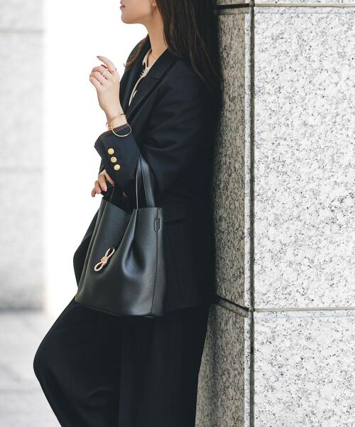 RODE SKO（ロデスコ）の「3WAYメタルリボントートバッグ（トートバッグ・レディース・ホワイト系その他/グレー/ブラック・ONE）」の4枚目の写真