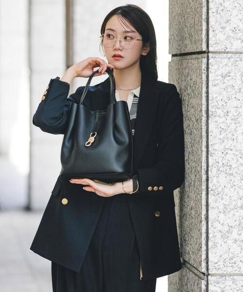 RODE SKO（ロデスコ）の「3WAYメタルリボントートバッグ（トートバッグ・レディース・ホワイト系その他/グレー/ブラック・ONE）」の5枚目の写真