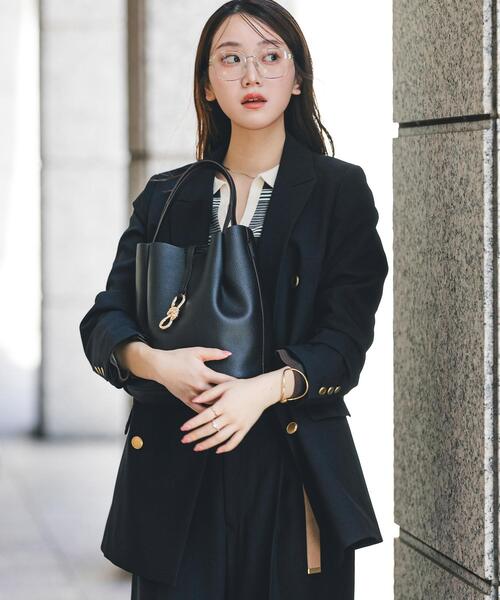 RODE SKO（ロデスコ）の「3WAYメタルリボントートバッグ（トートバッグ・レディース・ホワイト系その他/グレー/ブラック・ONE）」の6枚目の写真