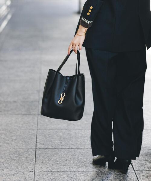 RODE SKO（ロデスコ）の「3WAYメタルリボントートバッグ（トートバッグ・レディース・ホワイト系その他/グレー/ブラック・ONE）」の9枚目の写真