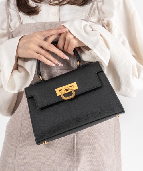 【CARBOTTI/カルボッティ】2WAY レザー ハンドバッグ ショルダーバッグ GRETA 245 グレッタ イタリア製