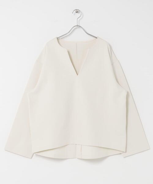 SENSE OF PLACE by URBAN RESEARCH（センスオブプレイスバイアーバンリサーチ）の「スキッパールーズトップ（その他トップス・レディース・アイボリー/キャメル/チャコールグレー・ONE）」の10枚目の写真