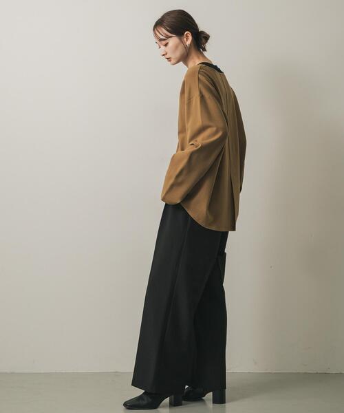 SENSE OF PLACE by URBAN RESEARCH（センスオブプレイスバイアーバンリサーチ）の「スキッパールーズトップ（その他トップス・レディース・アイボリー/キャメル/チャコールグレー・ONE）」の16枚目の写真